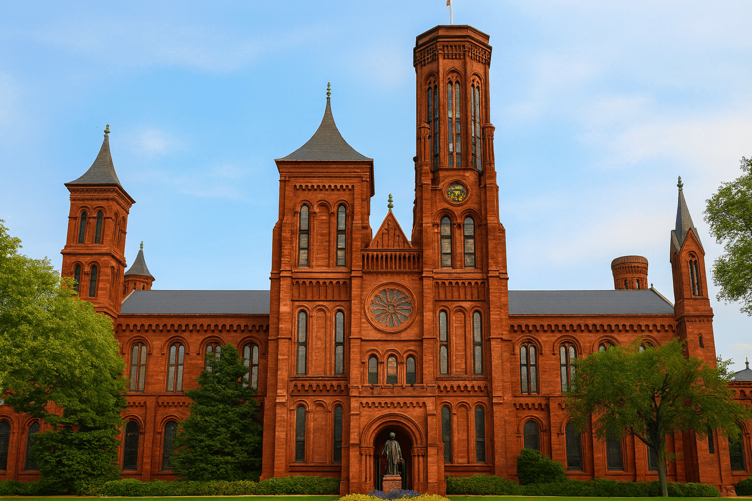 The Smithsonian Institute at Sunset