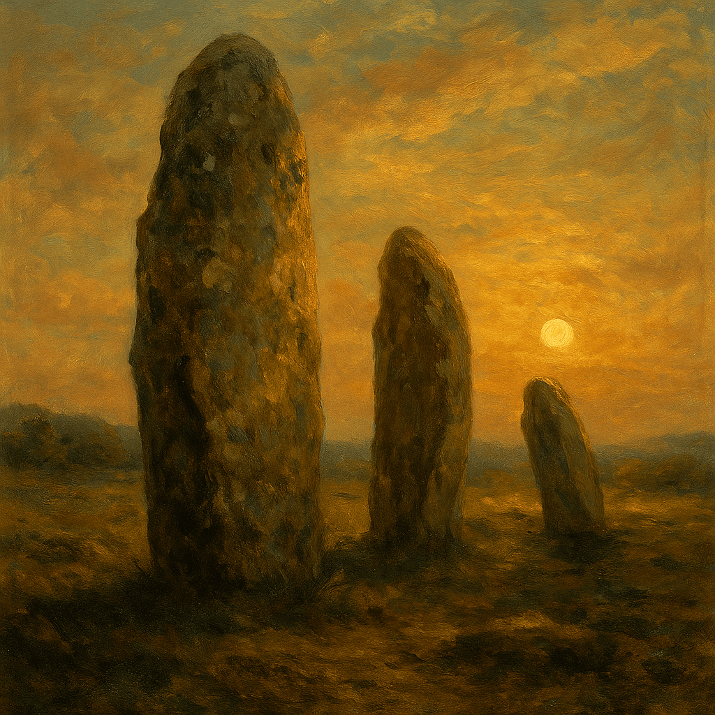 Sunset Over Ancient Stone Circle
